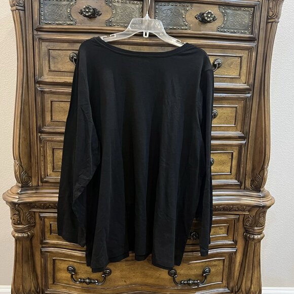 New 3 Woman Within Plus Size Tops 2X & 2X Petite 26 28 L/S NWOT Red Blue Black - Picture 3 of 9